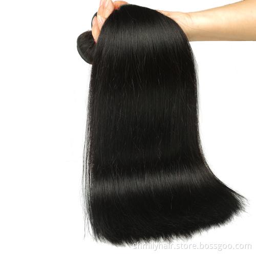 Mink Brazilian Human Hair Straight Weave Wholesale Cuticle Aligned Virgin Straight Human Hair 16 Inch Weave Bundle Extensions